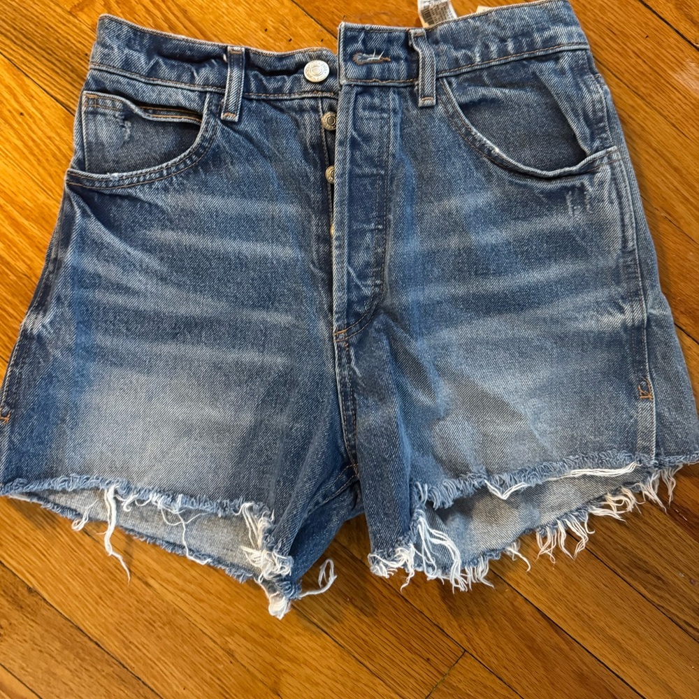 Zara Denim High-Waisted Women's Shorts US6